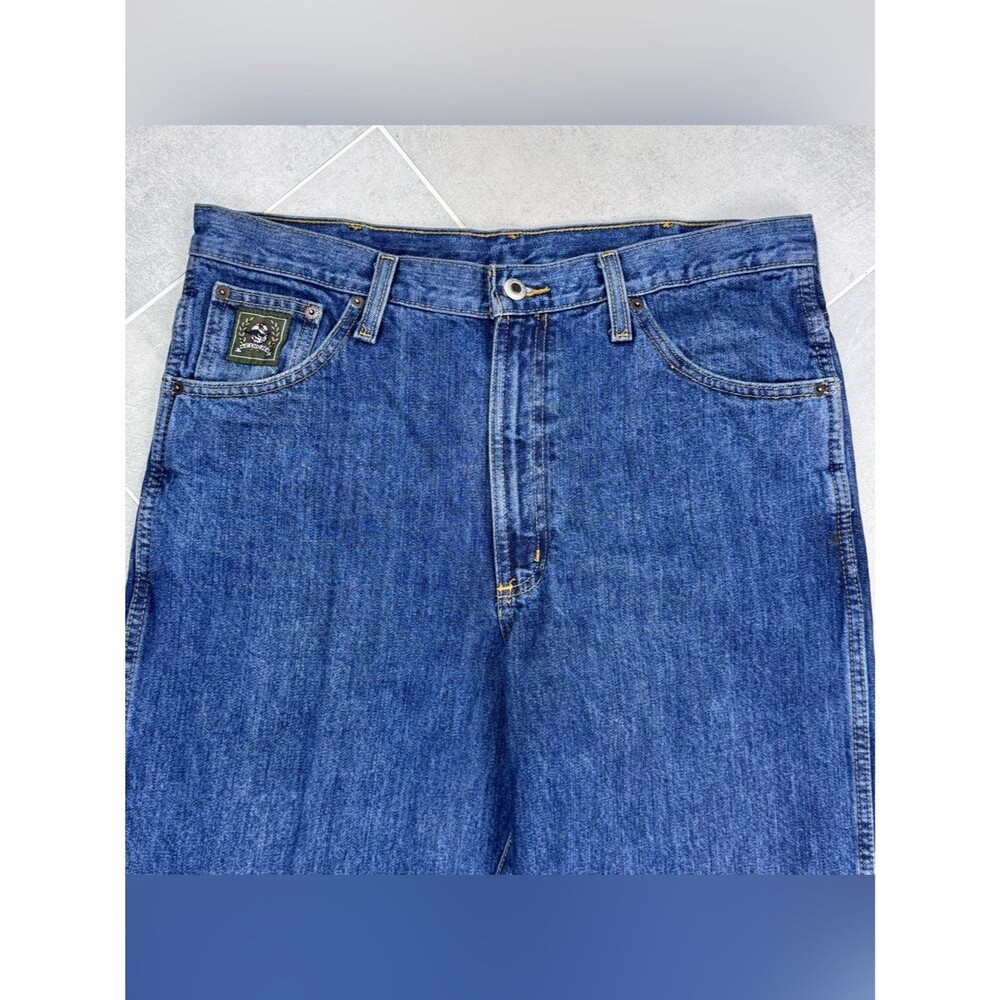 Cinch Green Label Jeans 34x32 Relaxed Taper Western Dark Wash
